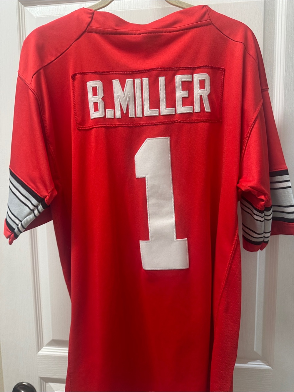 Ohio state Nike Red Men's Football Jersey with White Number 1 - Picture 2 of 3